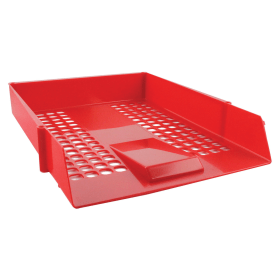 Q Connect Letter Tray A4 Red 126722 F