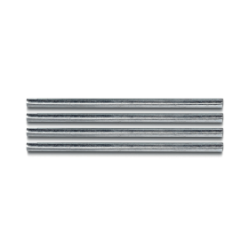 Q Connect Letter Tray Risers 123mm Silver 4 Pack 126578 F