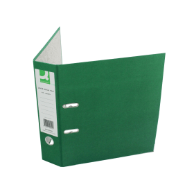 Q Connect Lever Arch File Paperbacked A4 Green 10 Pack KF20040 112673 F