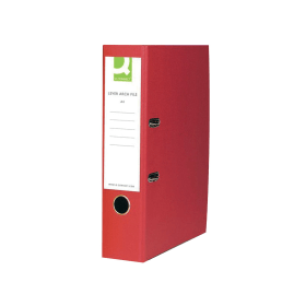 Q Connect Lever Arch File Paperbacked A4 Red 10 Pack KF20041 129384 F