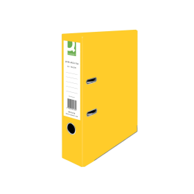 Q Connect Lever Arch File Paperbacked A4 Yellow 10 Pack KF01470 117014 F