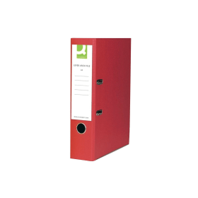 Q Connect Lever Arch File Paperbacked Foolscap Red 10 Pack 111977 F
