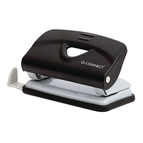 Q Connect Lightweight Metal Desk Hole Punch Black KF14214 F