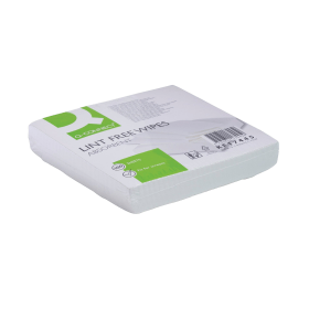 Q Connect Lint Free Wipes 200mm x 200mm 100 Pack 461775 F