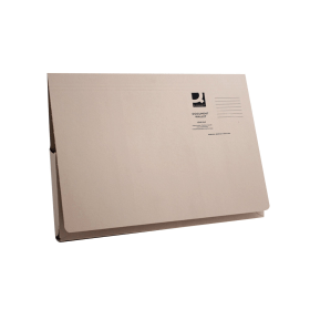 Q Connect Long Flap Document Wallet Foolscap Buff 50 Pack 382681 F