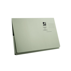 Q Connect Long Flap Document Wallet Foolscap Green 50 Pack 382682 F