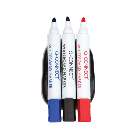 Q Connect Magnetic Whiteboard Erase with 3 Whiteboard Markers 918098 F