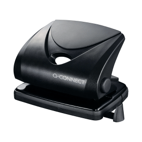 Q Connect Medium Duty 2 Hole Punch Black 111667 F
