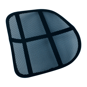 Q Connect Mesh Back Support Black 382686 F