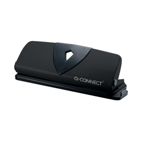 Q Connect Metal 4 Hole Punch Black 186313 F