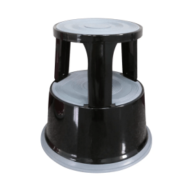 Q Connect Metal Step Stool Black KF04845 F