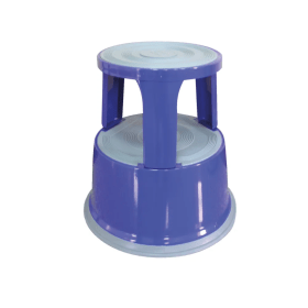 Q Connect Metal Step Stool Blue KF04847 F