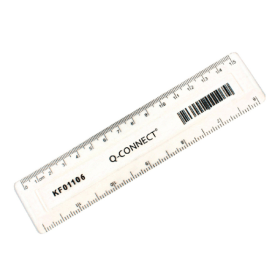 Q Connect Metric and Imperial Ruler Clear 15cm 126262 F
