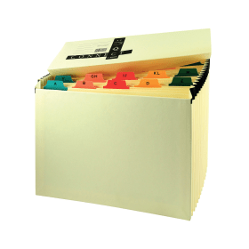 Q Connect Mylar Expanding File A Z 19 Part Foolscap Cream 173061 F