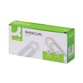 Q Connect No Tear Paperclips 26mm 10x100 Pack KF01307Q 126156 F
