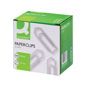 Q Connect No Tear Paperclips 32mm 1000 Pack KF01313 107232 F