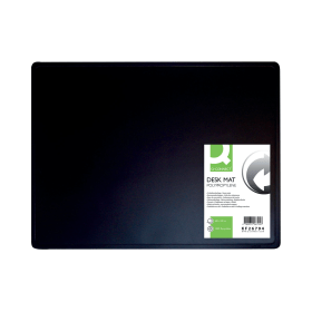 Q Connect PP Desk Mat with Non Slip Surface 40x53 Black KF26794 610355 F