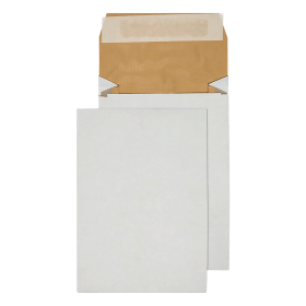 Q Connect Padded 50mm Gusset Envelopes Peel and Seal 140gsm C5 White 100 Pack 113243 F