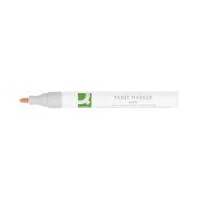Q Connect Paint Marker Pen Medium Bullet White 10 Pack 146674 F