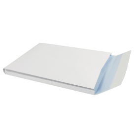 Q Connect Peel and Seal C4 Windowed Envelope 120gsm 25mm Gusset White 125 Pack 181459 F