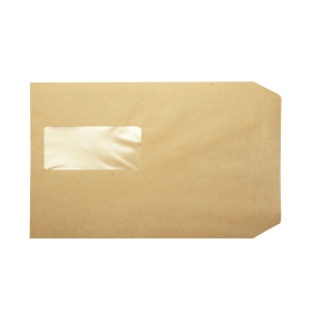 Q Connect Peel and Seal C5 Windowed Pocket Envelope 115gsm Manilla 500 Pack 168857 F