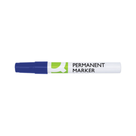 Q Connect Permanent Marker Bullet Tip Blue 10 Pack KF11709 F