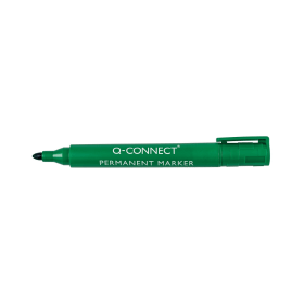 Q Connect Permanent Marker Bullet Tip Green 10 Pack 170182 F