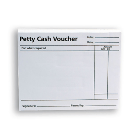 Q Connect Petty Cash Voucher Pad 100 Sheets 10 Pack 380591 F