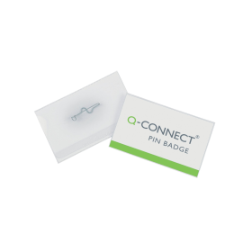 Q Connect Pin Badge 40mm x 75mm 100 Pack 112900 F