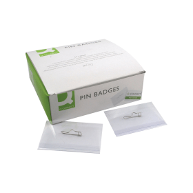 Q Connect Pin Badge 54x90mm 50 Pack KF01564 115744 F
