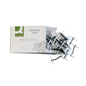 Q Connect Plastic Treasury Tag 25mm 100 Pack 111298 F