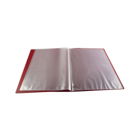 Q Connect Polypropylene Display Book 10 Pockets A4 Red 107178 F