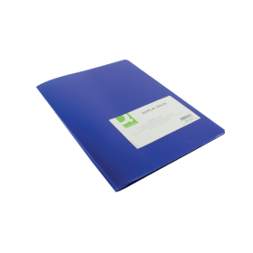 Q Connect Polypropylene Display Book 10 Pockets Blue 147737 F