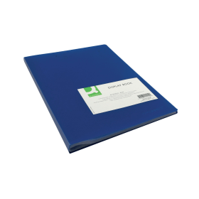 Q Connect Polypropylene Display Book 40 Pockets Blue 136687 F