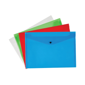 Q Connect Polypropylene Document Folder A4 Assorted 12 Pack 153309 F