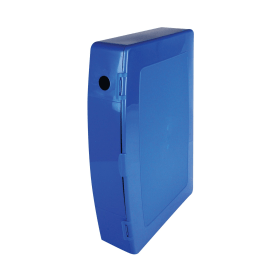 Q Connect Polypropylene PolyBox File Foolscap Blue 70mm 152544 F