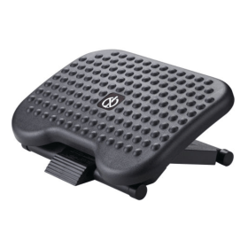 Q Connect Premium Anti Slip Height Adjustable Footrest Black KF17982 F