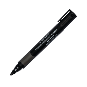Q Connect Premium Permanent Marker Bullet Tip Black 10 Pack 179764 F
