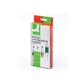 Q Connect Premium Whiteboard Markers Bullet Tip 2 3mm Line Assorted 4 Pack 103402 F