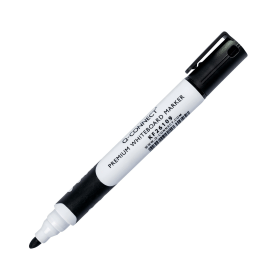 Q Connect Premium Whiteboard Markers Bullet Tip 2 3mm Line Black 10 Pack 174122 F