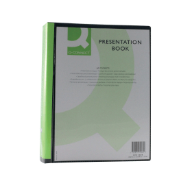 Q Connect Presentation Display Book 60 Pockets A4 Black 141138 F