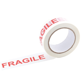 Q Connect Printed Fragile Tape 48mm x 66m 6 Pack 795715 F