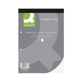 Q Connect Quadrille Ruled Head Bound Refill Pad 160 Pages A4 10 Pack 140159 F