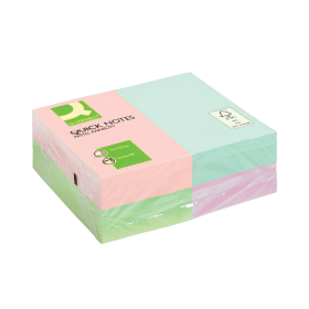 Q Connect Quick Notes 100 Sheets 76mm x 127mm Pastel 12 Pack 100782 F