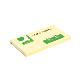 Q Connect Quick Notes 100 Sheets 76mm x 127mm Yellow 12 Pack 132261 F