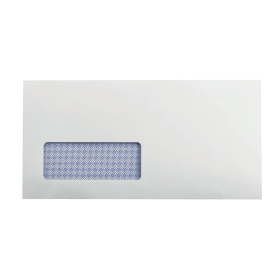 Q Connect Recycled Self Seal DL Windowed Envelope 100gsm White 500 Pack 133660 F