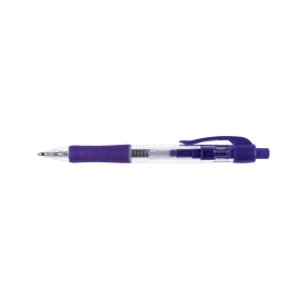 Q Connect Retractable Ballpoint Pen 0.5mm Line Blue 10 Pack 118427 F