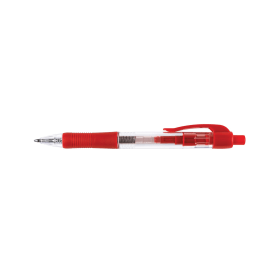 Q Connect Retractable Ballpoint Pen Medium 0.5mm Line Red 10 Pack 140389 F