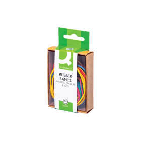 Q Connect Rubber Bands Assorted Sizes And Colours 15g 10 Pack KF02032Q 115977 F
