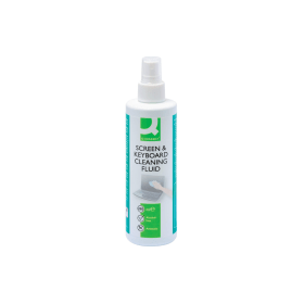 Q Connect Screen And Keyboard Cleaning Fluid 250ml 119968 F
